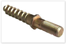 Double ends screw spike