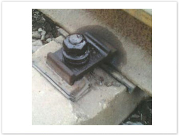 Rail clamp used on main lines