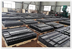 Rail tie plate by casting